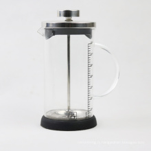 Ensemble de plongeur de café en verre borosilicaté